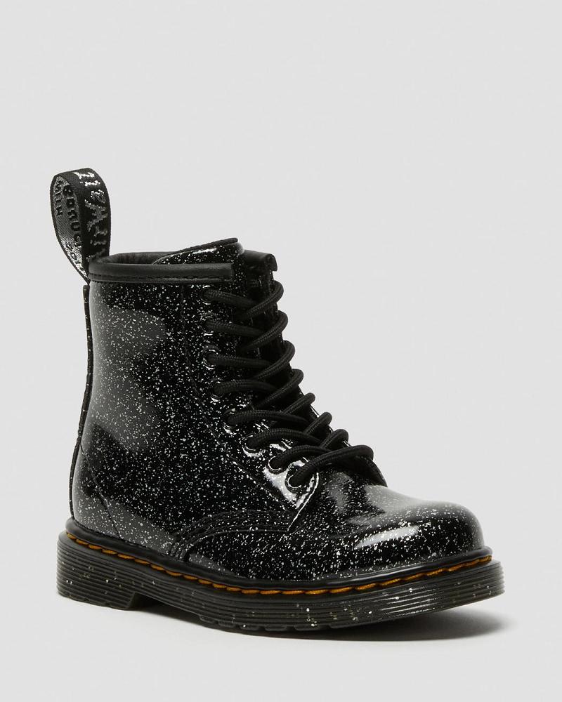 Dr Martens Toddler 1460 Glitter Veterlaarzen Kinderen Zwart | NL 132AHK